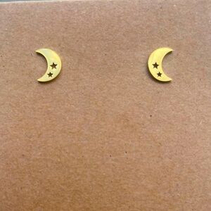 Gold Moon Earrings